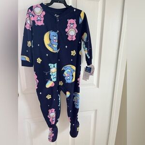 NWT! Care Bears Zip up Sleeper Size 2T